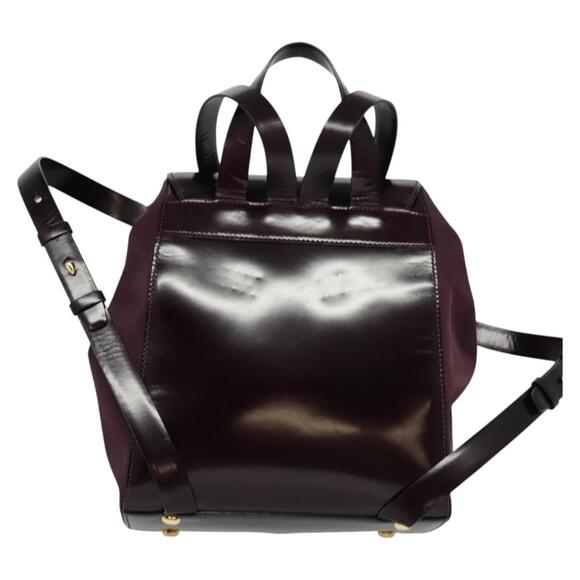 CELINE Backpack Leather Purple Gold - Picture 3 of 12